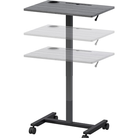 Lorell Height-adjustable Mobile Desk LLR84837